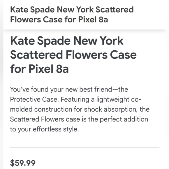 NIB kate spade Pixel 8a Case - Picture 6 of 7